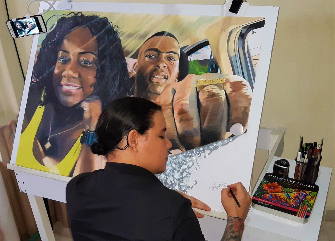 Ricardo Wíswell Gómez trabajando en una obra