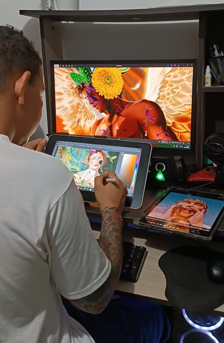 Desarrollo en acuarela y arte digital